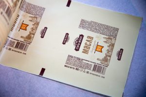 Пример полимерной бумаг и FPO-PE с нанесенным логотипом